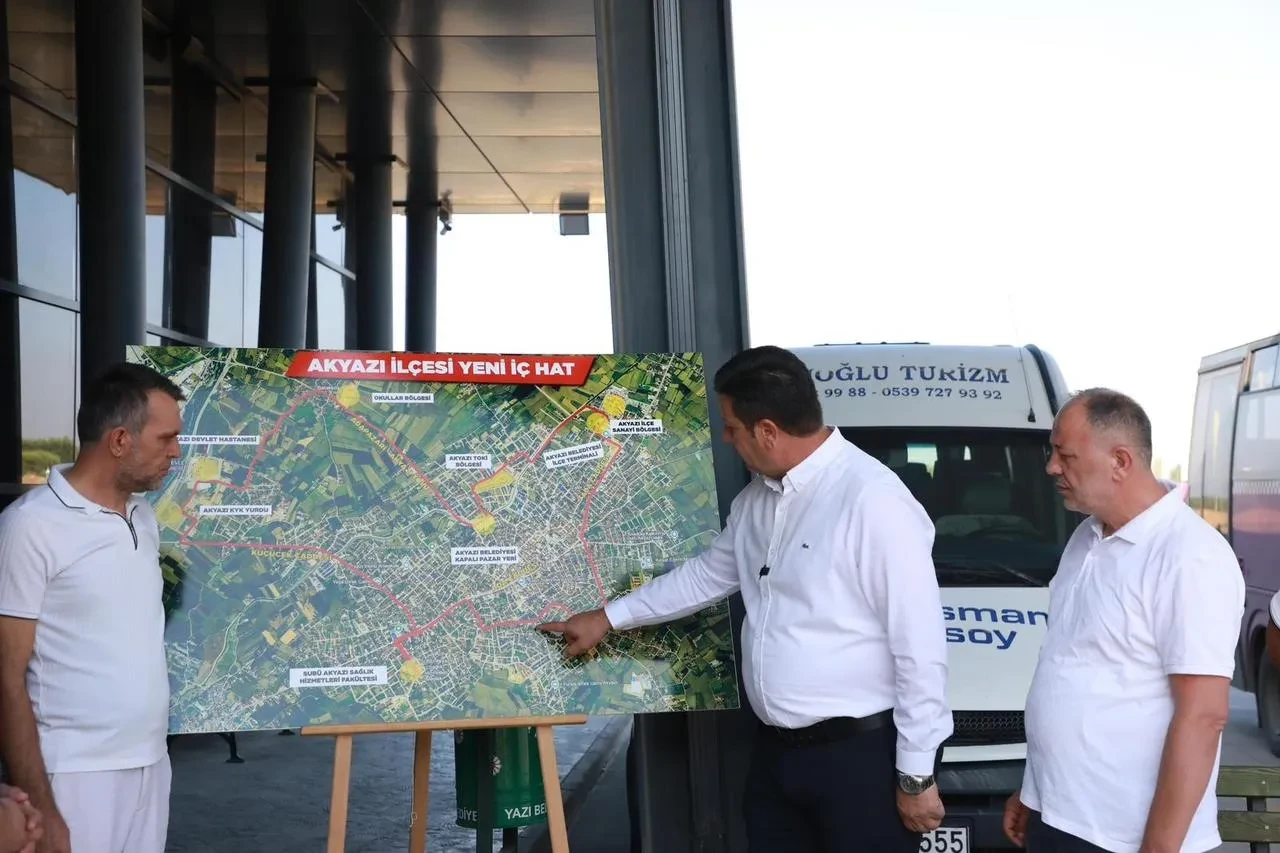 Akyazı’da 27 yıl sonra yeni minibüs hattı hizmete girdi