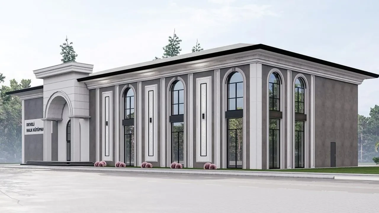 Kayseri Büyükşehir Belediyesi Develi'ye modern kütüphane kazandırıyor