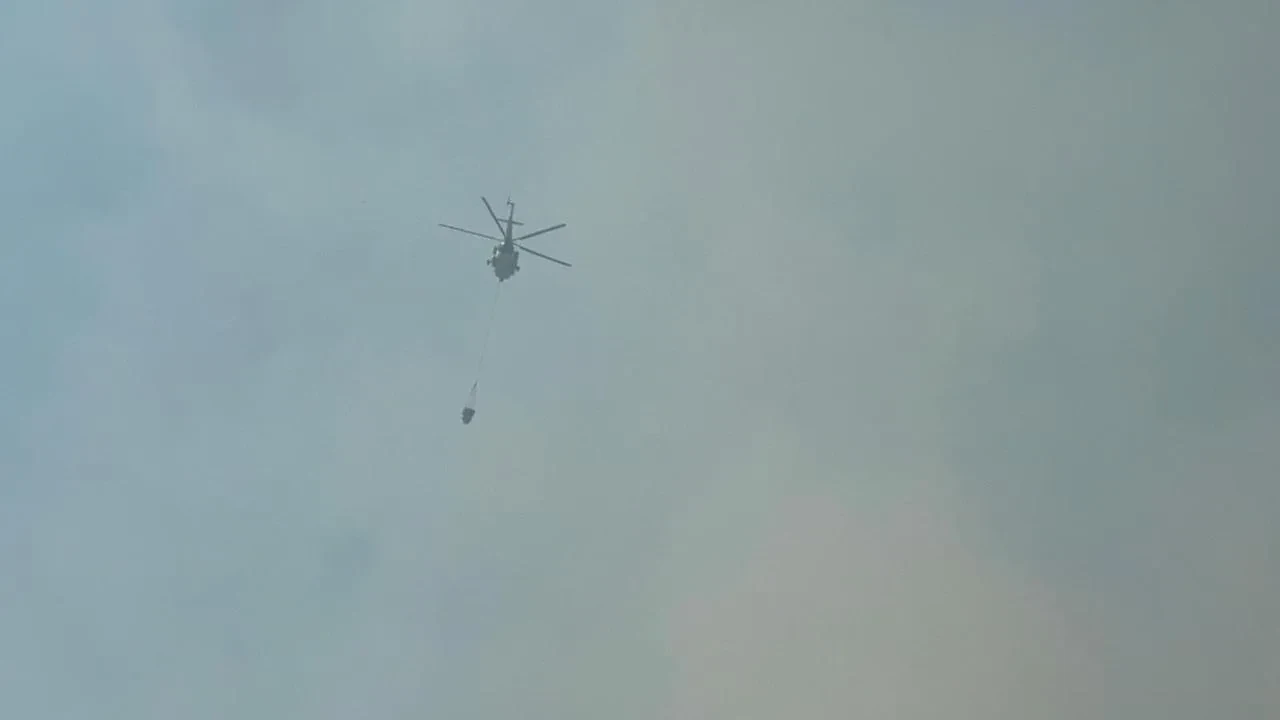 Düzce’de Esençam köyünde çıkan orman yangını kontrol altına alınıyor