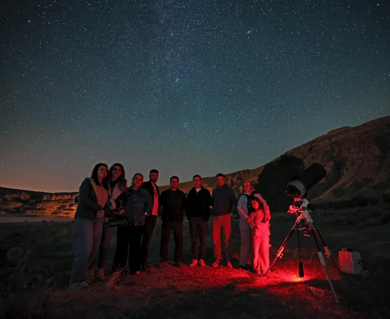 Bitlis'te Por Mağaraları'nda Satürn ve Ülker Takımyıldızı gözlemi yapıldı