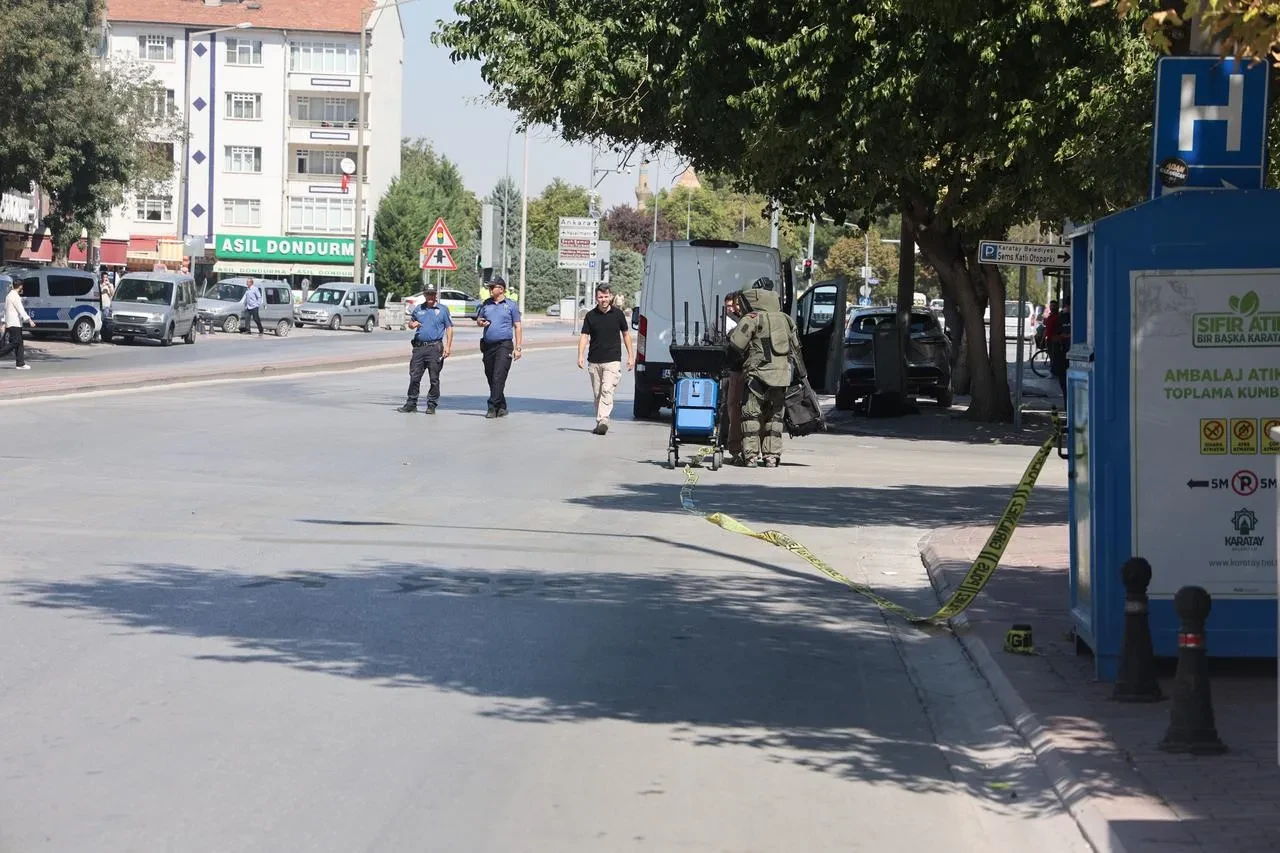 Konya'da şüpheli valiz ihbarı polisi harekete geçirdi