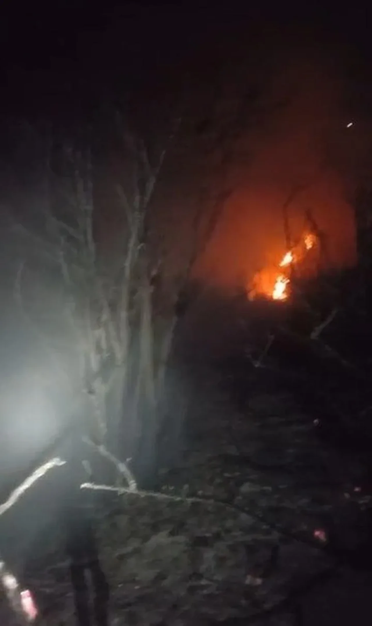 Hatay'ın Arsuz ilçesinde elektrik tellerinden yangın çıktı ekipler müdahale etti