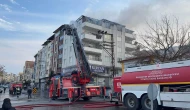 Gaziantep'te 4 katlı apartmanın terasında korkutan yangın