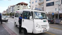 Denizli'de şehir içi minibüslere zabıta ekiplerince kapsamlı denetim yapıldı
