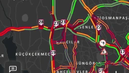 İstanbul'da akşam saatlerinde trafik yoğunluğu yüzde 85'e ulaştı
