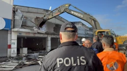 Samsun'da Gülsan Sanayi Sitesi'nde kentsel dönüşüm kapsamında ilk yıkım başladı