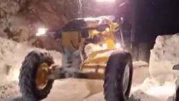 Adıyaman'ın Çelikhan ilçesinde hasta kadına ulaşmak için ekipler seferber oldu