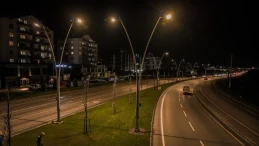 Bursa'da Çalı Yolu büyükşehir belediyesi tarafından aydınlatıldı
