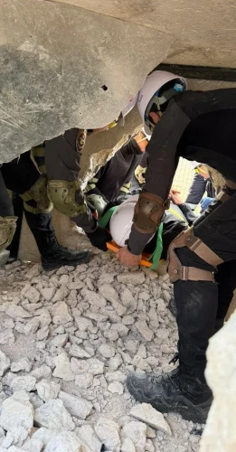 Bayburt’ta çevik kuvvet personeline enkazda arama kurtarma eğitimi verildi