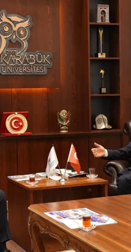 Karabük Üniversitesi Rektörü Kırışık KARDEMİR Genel Müdürü Peker ile görüştü