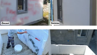 Bodrum’da kent estetiğini bozan yazılar belediye tarafından temizleniyor