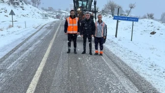 Şırnak'ta yoğun kar yağışı nedeniyle 22 araç yolda kaldı