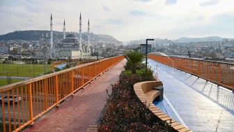 Trabzon'da ekolojik köprü yaya ve bisikletliler için tamamlandı