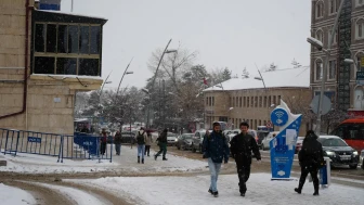 Erzurum’da yoğun kar yağışı hayatı felç etti