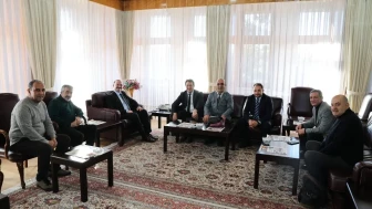 rektör Hacımüftüoğlu, DAGC ve DGF yönetimini kabul etti