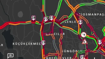 İstanbul'da akşam saatlerinde trafik yoğunluğu yüzde 85'e ulaştı