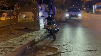Edirne'de alkollü motosiklet sürücüsü otomobille çarpıştı: 1 yaralı