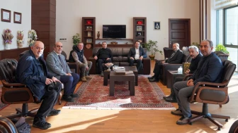 Erzurum'da DAGC ve DGF yönetimi rektör Çakmak'ı ziyaret etti