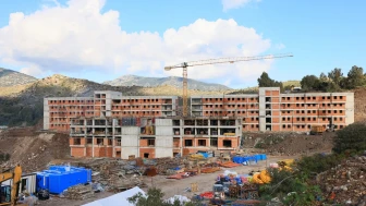 Bodrum’da 400 öğrenci kapasiteli yeni öğrenci yurdu inşaatı hızla devam ediyor