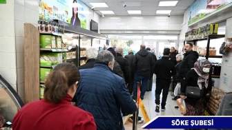 aydın'da Halk Ege Et şubelerinde yüzde 20 indirim vatandaşlardan yoğun ilgi gördü