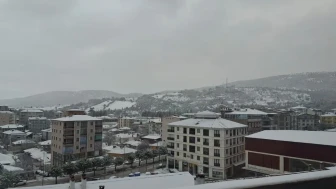 Denizli’nin Kale ilçesinde kar yağışı beyaz bir örtü oluşturdu