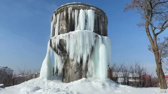 Ağrı'da dondurucu soğuklar nedeniyle ağaçlar ve bitkiler kırağıyla kaplandı
