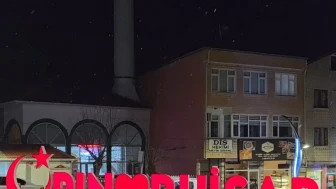 Pınarhisar’da kar yağışı başladı, beyaz örtü cep telefonlarıyla görüntülendi