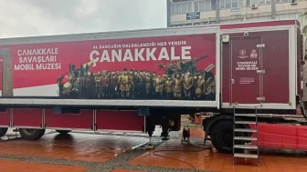 Çanakkale Savaşları Mobil Müzesi Aliağa'da ziyaretçilerini ağırladı