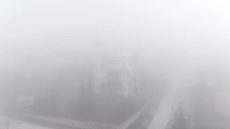 Düzce’de yoğun sis tabakası havadan görüntülendi