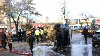 Trabzon'da Korkutan Trafik Kazası! 3 Araç Birbirine Girdi
