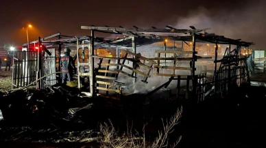 Karasu sahilinde korkutan yangın: İşletme kullanılamaz hale geldi