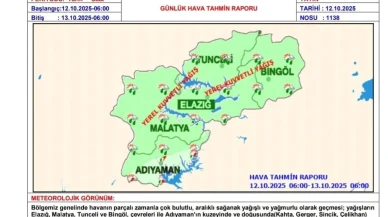 Tunceli’de sağanak ve fırtına hayatı olumsuz etkiledi