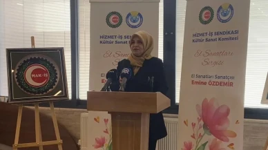 HAK-İŞ’te Emine Özdemir’in el emeği sergisi Filistin için gelir sağladı