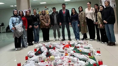 Sivas Cumhuriyet Üniversitesi'nde Filistin için sanatsal farkındalık projesi