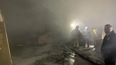 Bursa İnegöl’de mobilya imalathanesinde yangın çıktı itfaiye müdahale etti