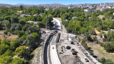 Elazığ’da Şorşor Deresi taşkın koruma çalışmaları sona yaklaştı