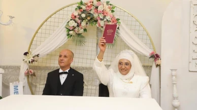 Turgutlu'da Sevgi Özdemir ve Mustafa Sarı’nın nefes kesen düğünü