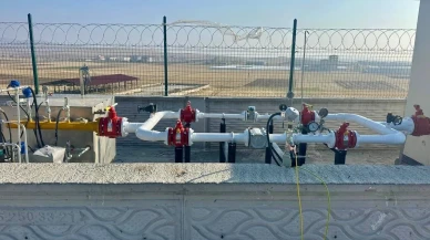 Aslanapa doğalgaz altyapısına kavuşuyor test gazı dolumu tamamlandı