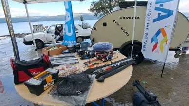 Sapanca Gölü'nde Amatör Balıkçılar Federasyonu kızılkanat yarışması düzenledi