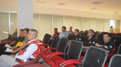 Muğla Eğitim ve Araştırma Hastanesi’nde HAP masa başı tatbikatı düzenlendi