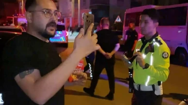 Alkollü sürücü polise alkolmetreye üflemedi ve kraker yedi