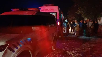 Çorum'da müstakil ev yangınında 7 kişi dumandan etkilendi