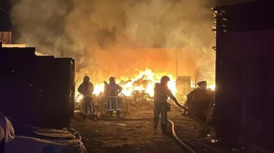 Denizli’nin Merkezefendi ilçesinde tekstil fabrikasında yangın çıktı