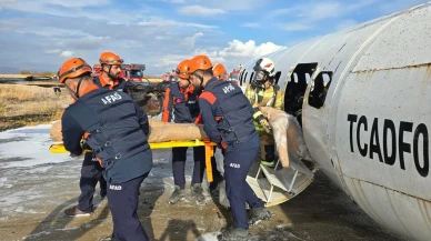 Adıyaman’da uçak kaza tatbikatı başarıyla gerçekleştirildi