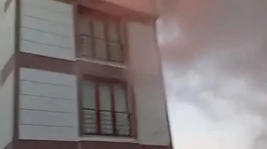 Biga'da dört katlı binada çıkan yangın itfaiye müdahalesiyle söndürüldü