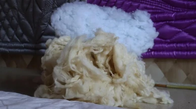 Sivas'ta yün yorganlara talep havaların soğumasıyla arttı