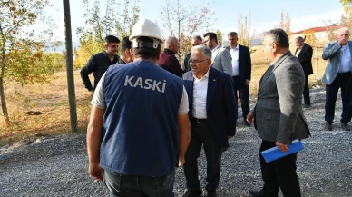Kayseri Büyükşehir Belediyesi Sarız’da yatırımları inceledi