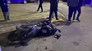 Kocaeli’de iş makinesi ile çarpışan motosikletli ağır yaralandı