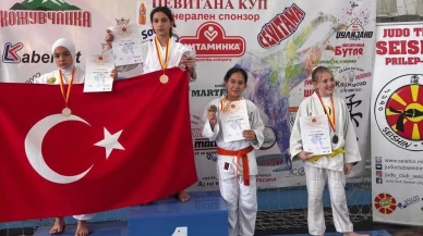 Düzceli sporcular Makedonya'da judo turnuvasında madalya kazandı