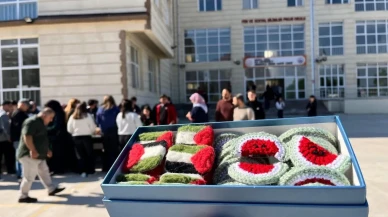 Soma Ali Uzunoğlu Lisesi öğrencileri Gazze için yardım etkinliği düzenledi